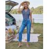imageGRACE KARIN Sweater Vest Women Summer Sleeveless Knit Cardigans V Neck Collared Lightweight Button Down Sweaters TopsBlue