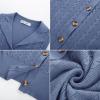 imageGRACE KARIN Sweater Vest Women Summer Sleeveless Knit Cardigans V Neck Collared Lightweight Button Down Sweaters TopsBlue