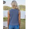 imageGRACE KARIN Sweater Vest Women Summer Sleeveless Knit Cardigans V Neck Collared Lightweight Button Down Sweaters TopsBlue