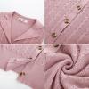 imageGRACE KARIN Sweater Vest Women Summer Sleeveless Knit Cardigans V Neck Collared Lightweight Button Down Sweaters TopsPink