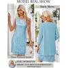 imageGRACE KARIN Sequin Dress for Women Knee Length Mother of the Bride Dresses Formal Dress Two Piece Dress with Chiffon JacketAqua Blue