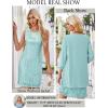 imageGRACE KARIN Sequin Dress for Women Knee Length Mother of the Bride Dresses Formal Dress Two Piece Dress with Chiffon JacketAqua Green