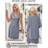 imageGRACE KARIN Sequin Dress for Women Knee Length Mother of the Bride Dresses Formal Dress Two Piece Dress with Chiffon JacketDark Gray