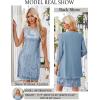 imageGRACE KARIN Sequin Dress for Women Knee Length Mother of the Bride Dresses Formal Dress Two Piece Dress with Chiffon JacketLight Gray Blue