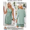 imageGRACE KARIN Sequin Dress for Women Knee Length Mother of the Bride Dresses Formal Dress Two Piece Dress with Chiffon JacketLight Gray Green