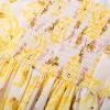 imageGRACE KARIN 2025 Womens Summer Floral Print Flowy A Line Maxi Dresses Sleeveless Smocked Off Shoulder DressApricot Yellow