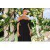imageGRACE KARIN 2025 Womens Summer Floral Print Flowy A Line Maxi Dresses Sleeveless Smocked Off Shoulder DressBlack