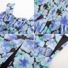 imageGRACE KARIN 2025 Womens Summer Floral Print Flowy A Line Maxi Dresses Sleeveless Smocked Off Shoulder DressBlack Purple