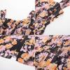 imageGRACE KARIN 2025 Womens Summer Floral Print Flowy A Line Maxi Dresses Sleeveless Smocked Off Shoulder DressBlack Yellow
