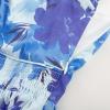 imageGRACE KARIN 2025 Womens Summer Floral Print Flowy A Line Maxi Dresses Sleeveless Smocked Off Shoulder DressBlue Flower