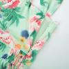 imageGRACE KARIN 2025 Womens Summer Floral Print Flowy A Line Maxi Dresses Sleeveless Smocked Off Shoulder DressGreen Pink