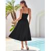 imageGRACE KARIN 2025 Eyelet Summer Casual Dresses for Women Spaghetti Strap Beach Sun Dress A Line Midi DressesBlack