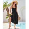 imageGRACE KARIN 2025 Eyelet Summer Casual Dresses for Women Spaghetti Strap Beach Sun Dress A Line Midi DressesBlack