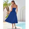 imageGRACE KARIN 2025 Eyelet Summer Casual Dresses for Women Spaghetti Strap Beach Sun Dress A Line Midi DressesRoyal Blue