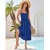 imageGRACE KARIN 2025 Eyelet Summer Casual Dresses for Women Spaghetti Strap Beach Sun Dress A Line Midi DressesRoyal Blue
