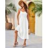 imageGRACE KARIN 2025 Eyelet Summer Casual Dresses for Women Spaghetti Strap Beach Sun Dress A Line Midi DressesWhite