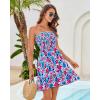 imageGRACE KARIN Summer Dresses for Women Beach Cover Ups 2025 Tube Strapless Floral Boho Print SundressMulticoloured Blue Floral