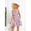 imageGRACE KARIN Summer Dresses for Women Beach Cover Ups 2025 Tube Strapless Floral Boho Print SundressMulticoloured Pink Floral