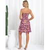 imageGRACE KARIN Summer Dresses for Women Beach Cover Ups 2025 Tube Strapless Floral Boho Print SundressPurple Floral