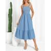 imageGRACE KARIN Sundresses for Women 2025 Summer Casual Maxi Dress Sleeveless Flowy Long Beach Vacation Sundress with PocketGray Blue