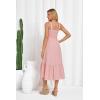 imageGRACE KARIN Sundresses for Women 2025 Summer Casual Maxi Dress Sleeveless Flowy Long Beach Vacation Sundress with PocketPink