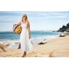 imageGRACE KARIN Sundresses for Women 2025 Summer Casual Maxi Dress Sleeveless Flowy Long Beach Vacation Sundress with PocketWhite