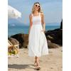 imageGRACE KARIN Sundresses for Women 2025 Summer Casual Maxi Dress Sleeveless Flowy Long Beach Vacation Sundress with PocketWhite