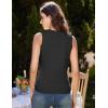 imageGRACE KARIN Women Sweater Vests Button Down Sleeveless Cardigan Casual V Neck Sweater Tops 2025 Spring Summer OutfitsBlack