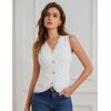 imageGRACE KARIN Women Sweater Vests Button Down Sleeveless Cardigan Casual V Neck Sweater Tops 2025 Spring Summer OutfitsIvory White
