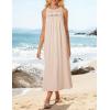 imageGRACE KARIN Womens 2025 Summer Hollow Out Halter Dresses Casual Swing ALine Sundress Beach Vacation Maxi Dress with BeltApricot