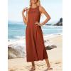 imageGRACE KARIN Womens 2025 Summer Hollow Out Halter Dresses Casual Swing ALine Sundress Beach Vacation Maxi Dress with BeltLilacbrick Red