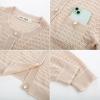 imageGRACE KARIN Womens Lightweight Corchet Cardigan Sweaters 2025 Summer Long Sleeve Mesh Sweater Jacket with PocketsBeige