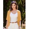 imageGRACE KARIN Womens Short Sleeve Shrug Sweaters Open Front Crochet Cardigan Lightweight Knit Bolero Jackets for DressesYellow
