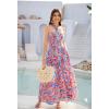 imageGRACE KARIN Womens Summer Dresses 2025 Halter Neck Sleeveless Smocked Backless Cut Out Floral Flowy A Line Maxi DressMulticolor