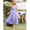 imageGRACE KARIN Womens Summer Dresses 2025 Long Flowy Tiered Dress Boho Swing Sundress with PocketPurple