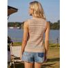 imageGRACE KARIN Womens Tie Front Sweater Vest Summer Sleeveless Crop Crochet Knit Tops Lightweight Cardigan Sweaters TopsApricot