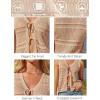 imageGRACE KARIN Womens Tie Front Sweater Vest Summer Sleeveless Crop Crochet Knit Tops Lightweight Cardigan Sweaters TopsBlack