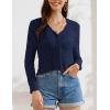 imageGRACE KARIN Women Crochet Cropped Cardigan Casual Elegant Lightweight Button Sweater Long Sleeve HollowedOut Shrug Tops