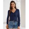 imageGRACE KARIN Women Crochet Cropped Cardigan Casual Elegant Lightweight Button Sweater Long Sleeve HollowedOut Shrug Tops