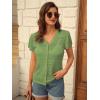 imageGRACE KARIN Womens Short Sleeve Cardigan 2025 Summer Crochet Cardigans for Women Lightweight Shrugs Sweaters TopsGreen
