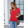 imageGRACE KARIN Womens 2024 Basic Summer Short Sleeve Cardigan Sweaters Lightweight VNeck Button Down Cropped Shrug SweaterShort Sleeve Red