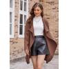 imageGRACE KARIN Cardigan for Women Lapel Draped Open Front Thin Sweater Long Sleeve Irregular Hem Outwear with BeltCoffee