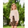 imageGRACE KARIN Girls Cardigan Long Sleeve Uniforms Knit Sweater Outerwear for KidsPink Apricot