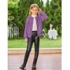 imageGRACE KARIN Girls Cardigan Long Sleeve Uniforms Knit Sweater Outerwear for KidsPurple