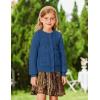 imageGRACE KARIN Girls Cardigan Long Sleeve Uniforms Knit Sweater Outerwear for KidsRoyal Blue