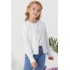 imageGRACE KARIN Girls Long Sleeve Cardigan Sweater Girls Button Closure Knitted Cable Cardigan 512YSnowwhite
