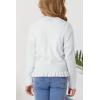 imageGRACE KARIN Girls Long Sleeve Cardigan Sweater Girls Button Closure Knitted Cable Cardigan 512YSnowwhite