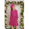 imageGRACE KARIN Girls Sweater Dress Cable Knit Long Sleeve Fall Winter Dress for Girl with Belt Sizes 614Hot Pink