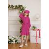 imageGRACE KARIN Girls Sweater Dress Cable Knit Long Sleeve Fall Winter Dress for Girl with Belt Sizes 614Hot Pink