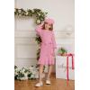 imageGRACE KARIN Girls Sweater Dress Cable Knit Long Sleeve Fall Winter Dress for Girl with Belt Sizes 614Medium Pink